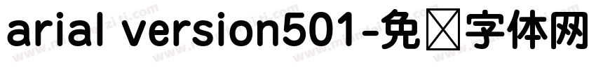arial version501字体转换